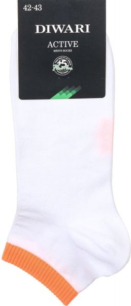 Шкарпетки Conte ACTIVE 7С-37СП р. 27 білий з помаранчевим 
