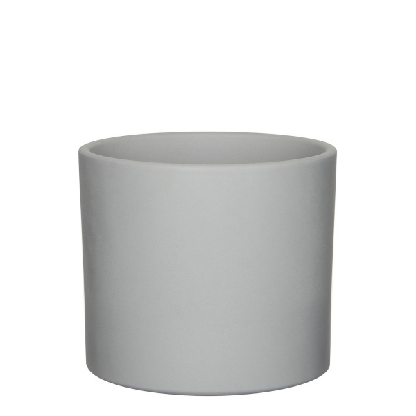 Вазон керамічний Edelman Era 17,5 см круглий 2,89 л пісочний/світло-сірий (1035829) 
