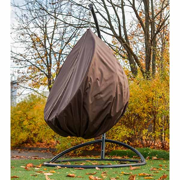 Чохол на крісло-кокон коричневий одномісний