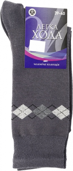 Шкарпетки Легка хода 6127 р. 25 темно-сірий 
