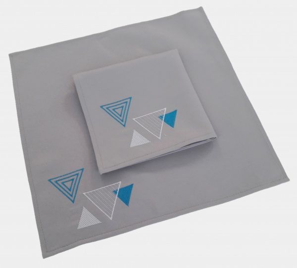 Комплект серветок Едельвіка Геометрія 217-19/00 2 шт. 33x33 см сірий 