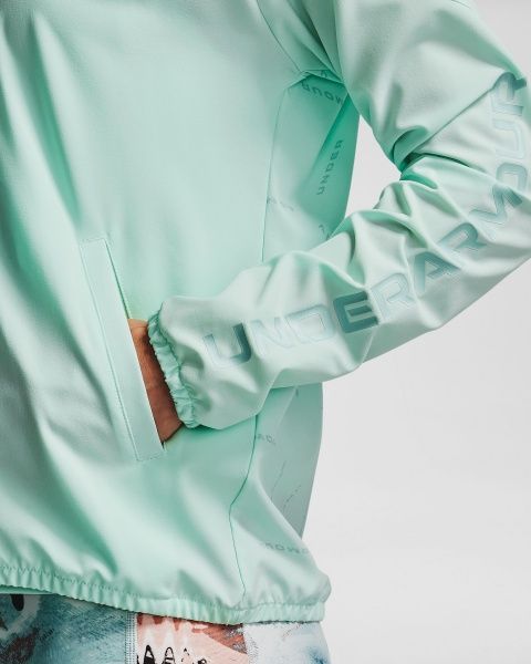 Джемпер Under Armour Woven Printed Hooded Jacket 1358229-403 р. XS голубой