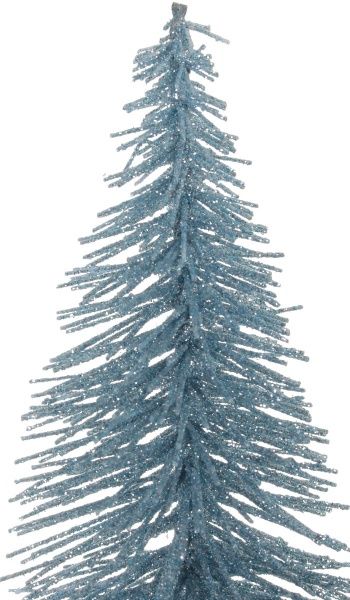 Декор ялинка срібно-біла 9х9х25 см Koopman