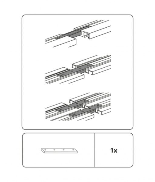 З'єднувач карниза Gardinia 32583 для d19 набірний 