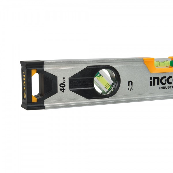 Рівень механічний INGCO 1,5 мм з магнітами INDUSTRIAL HSL38040M
