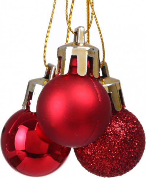 Набір ялинкових куль колір в асортименті d 20 мм 24 шт./уп.