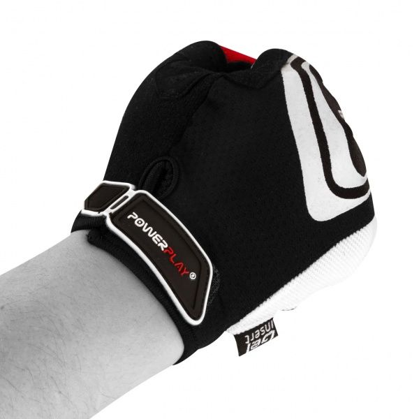 Рукавички PowerPlay 6588_XL_Black/White р. XL чорний із білим