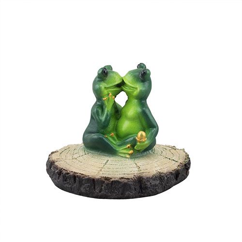 Фигура садовая Decoline Лягушки влюблены на древесине
