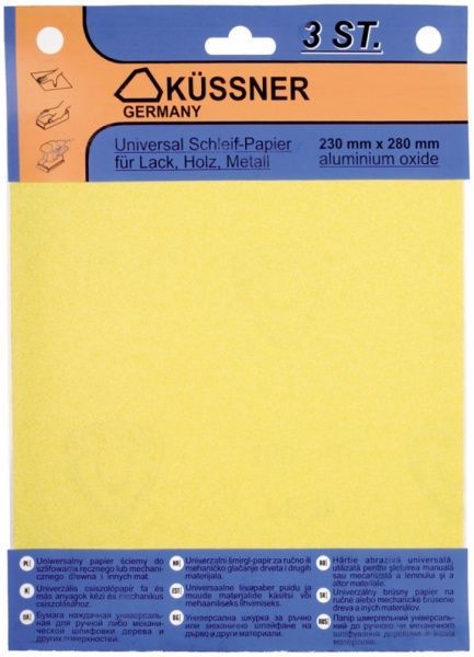 Наждачная бумагаKussner PS30 P120 3 шт. 1030-302412