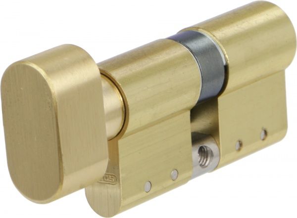 Цилиндр Abus KD15 30x30 ключ-вороток 60 мм матовая латунь
