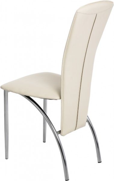 Стул обеденный Nowy Styl AMELY CHROME (BOX) (CH) V-18 хром/молочный