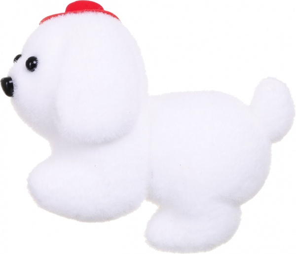 Декоративна підвіска Песик 12x7 см білий NY21134