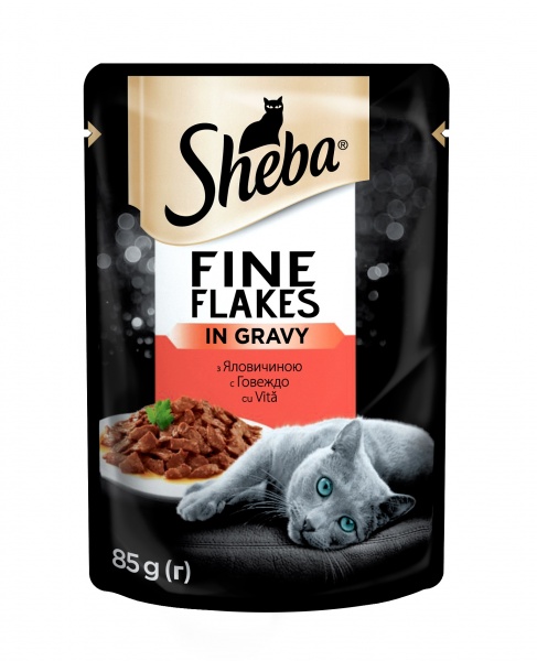 Консерва для котов от 1 года Sheba с говядиной