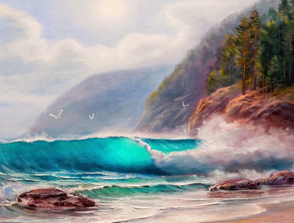 Репродукция Морской берег-2 60x80 см Арт Фемелі 