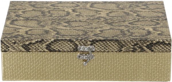 Скринька Пітон 26,5х18,5х7 см із золотом