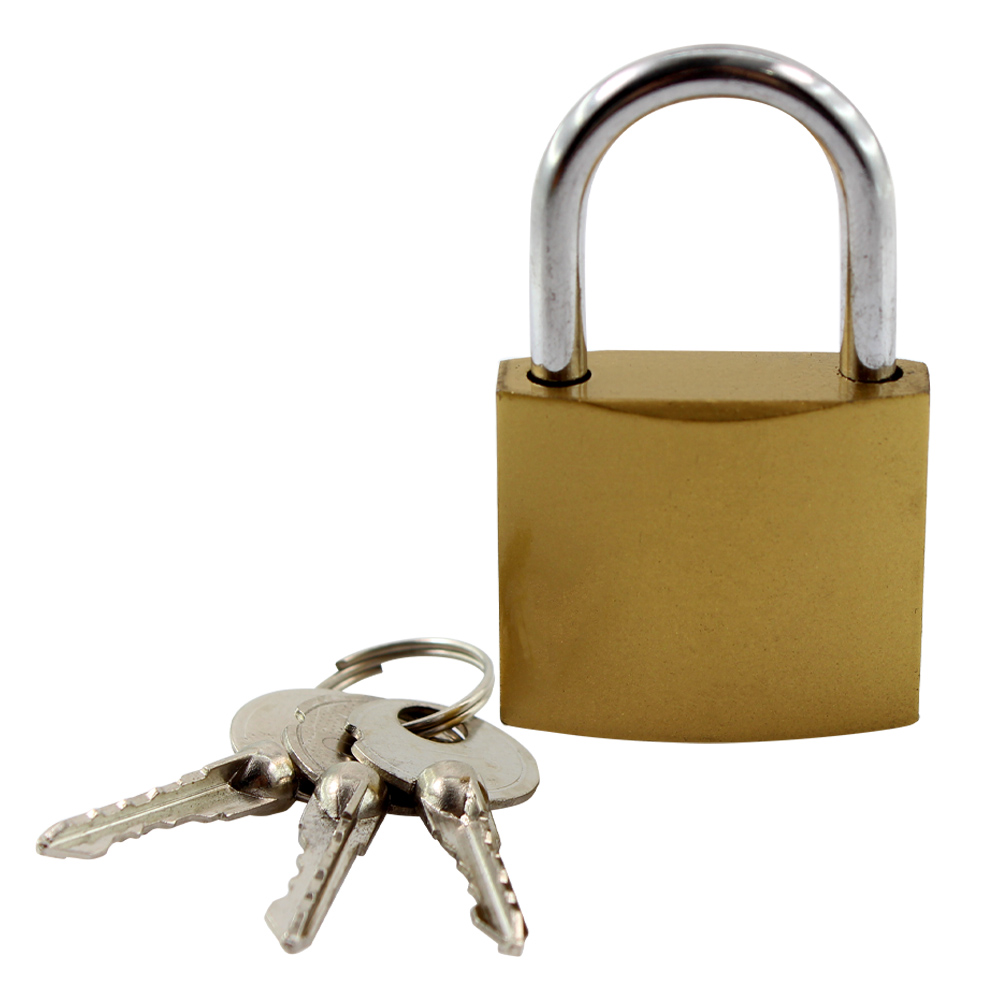 Замок навісний Comit 38 мм матова латунь 71069 відкритий (амбарний)