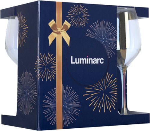 Набор бокалов для вина Селест Золотистый Хамелеон 350 мл 6 шт P1638/1 Luminarc