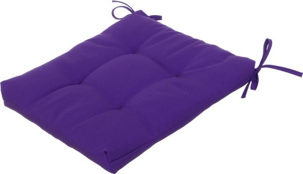 Подушка на стілець Веселка 40х40 см фіолетова Прованс