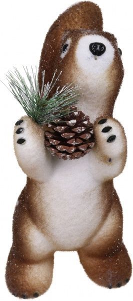 Декоративная фигура Белочка с шишкой RS1D2323 