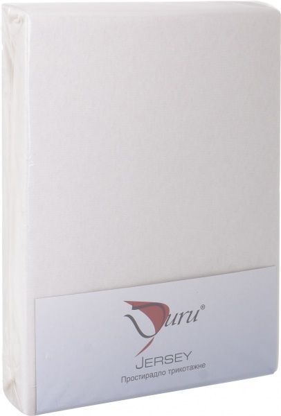 Простынь на резинке трикотажная 100x200 см айвори Durutex 