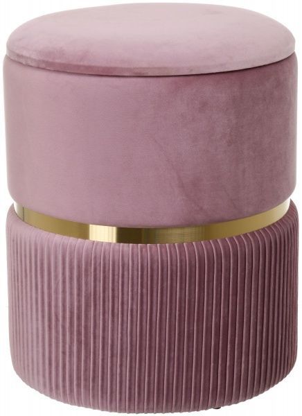 Скриня-пуф Bernard 36х36х44 см пудровий 