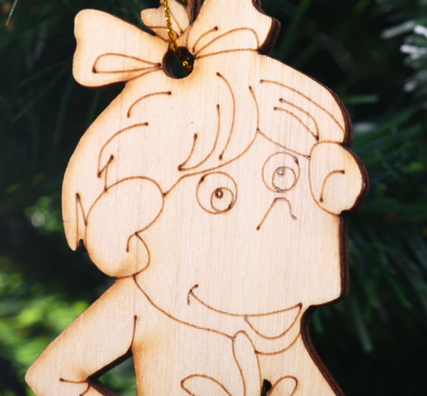 Елочная игрушка Обезьянка 8052 11 см  