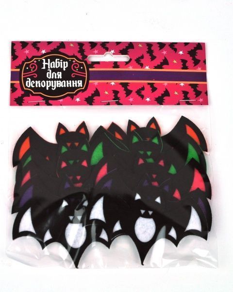 Декор из фетра Летучие мыши 10 шт. Аплі-Краплі