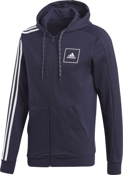 Джемпер Adidas M 3S Tape FZ FR7212 р. XL синій