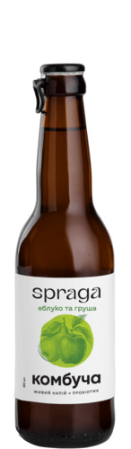 Комбуча Spraga Яблуко та груша 0,33 л 