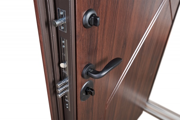 Дверь входная Abwehr MG3 460 096П (V) (ТО+ТО) ЧФ орех темный 2050x960 мм правая