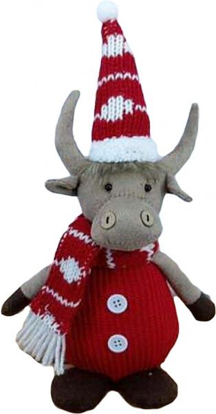 Декорация новогодняя Бычок 18 см EPI-LF203005 