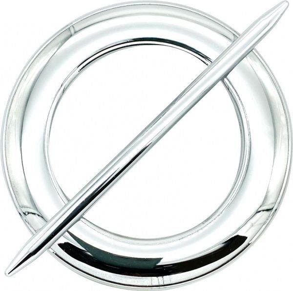 Декор Круг d150 мм серебро глянец С001-2 MISLT