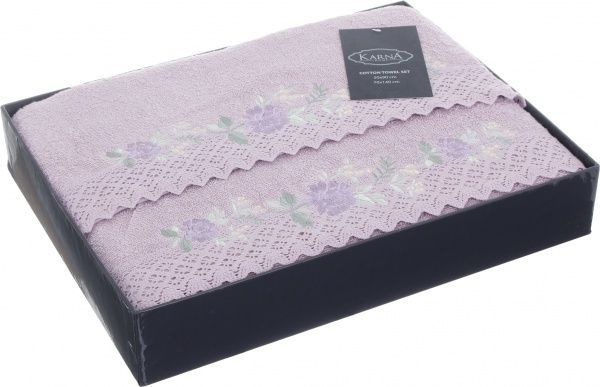 Набір рушників Amora світло-лавандовий Karna 