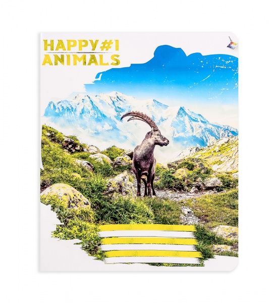 Комплект зошитів Планета звірів 24 аркуша в лінію 20 шт. Поділля