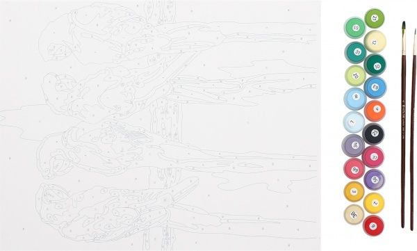 Картина по номерам Экзотические птицы Rosa Talent 