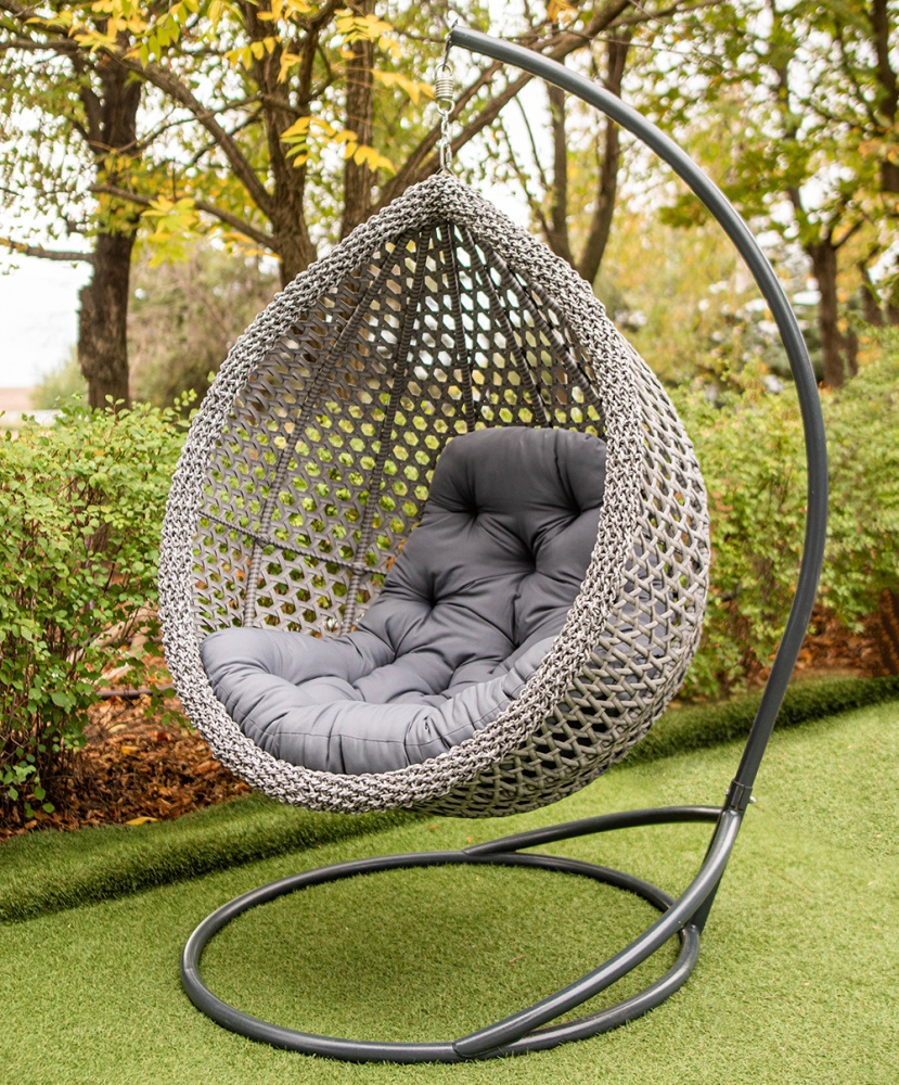 Кресло подвесное Украинские конструкции Колибри Нова серый