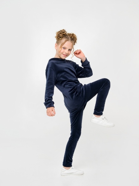 Комплект для дівчаток Smil 2 предмета 117312 р.140 темно-синій 