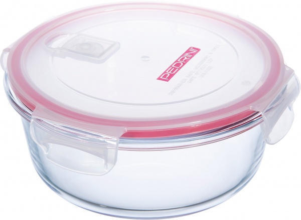 Контейнер харчовий круглий 950 мл 04GD243 скло Pedrini