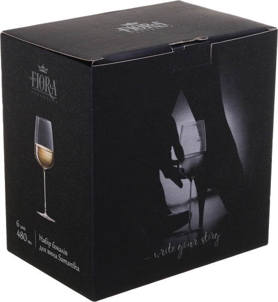 Набор бокалов для вина Samantha 480 мл 6 шт. Fiora 