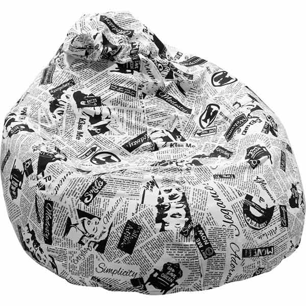 Кресло-мешок Figaro ХХL газета 139756