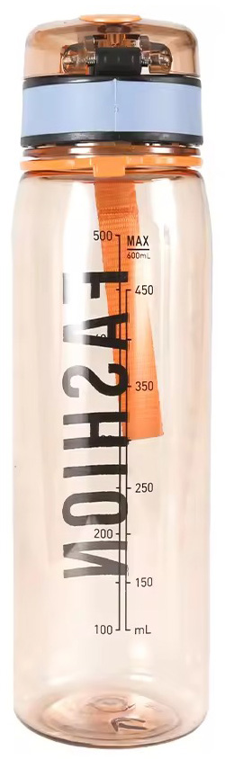 Бутылочка для воды SELIYA 600 мл пластиковая в ассортименте 7918