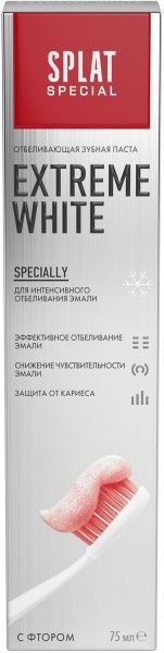 Зубна паста SPLAT Special EXTREME WHITE / ЕКСТРА ВІДБІЛЮВАННЯ 75 мл
