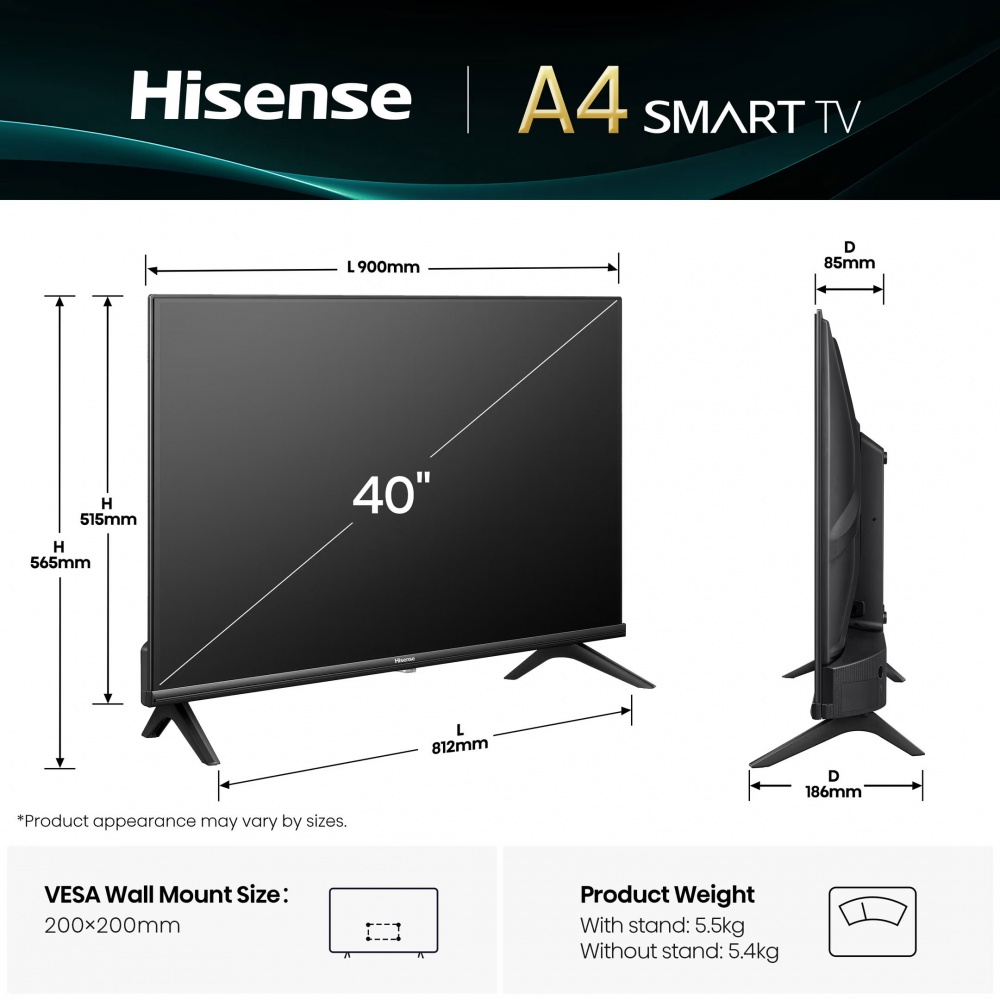 Телевизор Hisense 40A4Q