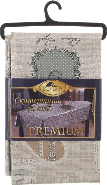 Скатерть Сердце 137x240 см металлик Dariana 