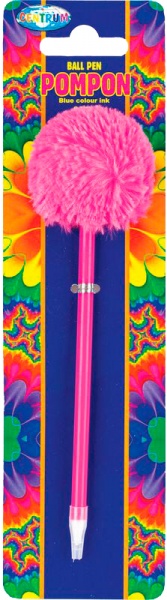 Ручка шариковая Centrum pompon синяя 0,7 мм 80619 