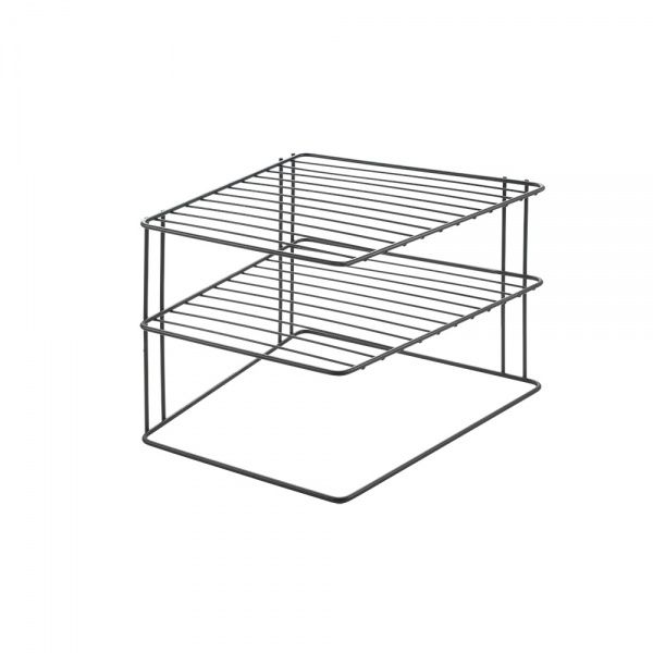 Полиця кутова Metaltex 361302 25x25x19 см Palio Lava чорний