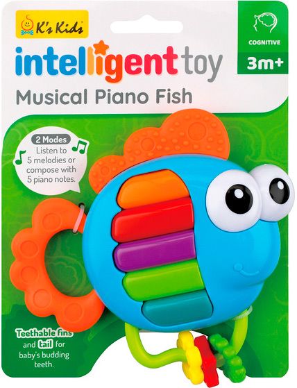 Погремушка K`s Kids Пианино Рыбка со световыми эффектами KIT23006