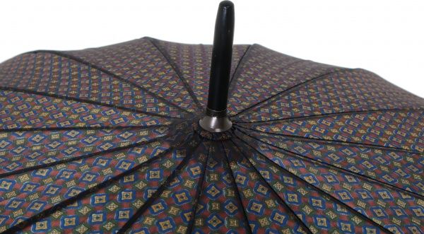 Зонт Калейдоскоп, трость, автомат синий 