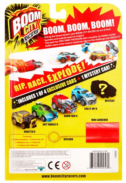 Ігровий набір Boom City Racers BOOM YAH! Машинки з пусковим пристроєм - 2 шт. 6631574