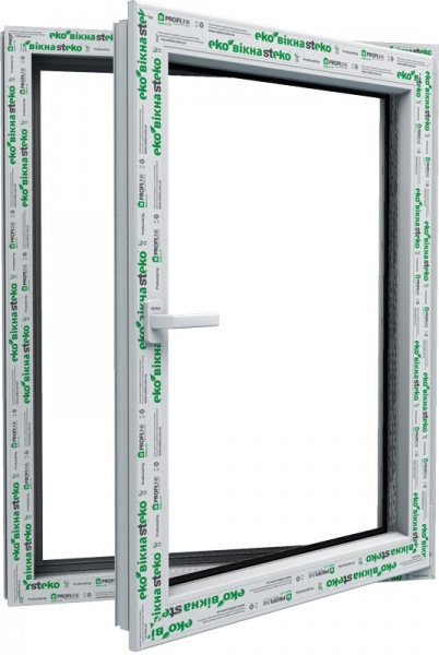 Окно поворотно-откидное Steko S400 58 800x1000 мм правое 